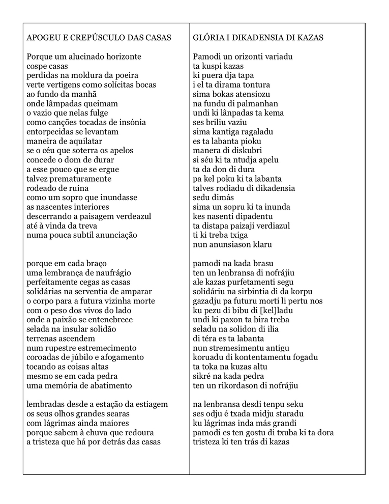 APOGEU E CREPUSCULO DAS CASAS