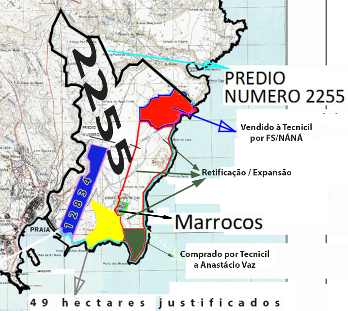Mapa anexo ao Leak XII