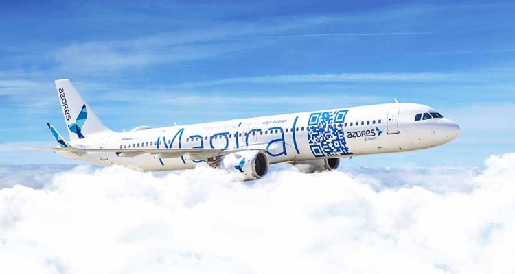 SATA Azores Airlines A321neoLR CS TSH flying